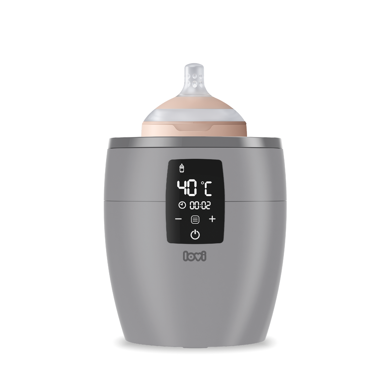 Chauffe-biberon maintenant un biberon à 40 degrés pour une température idéale