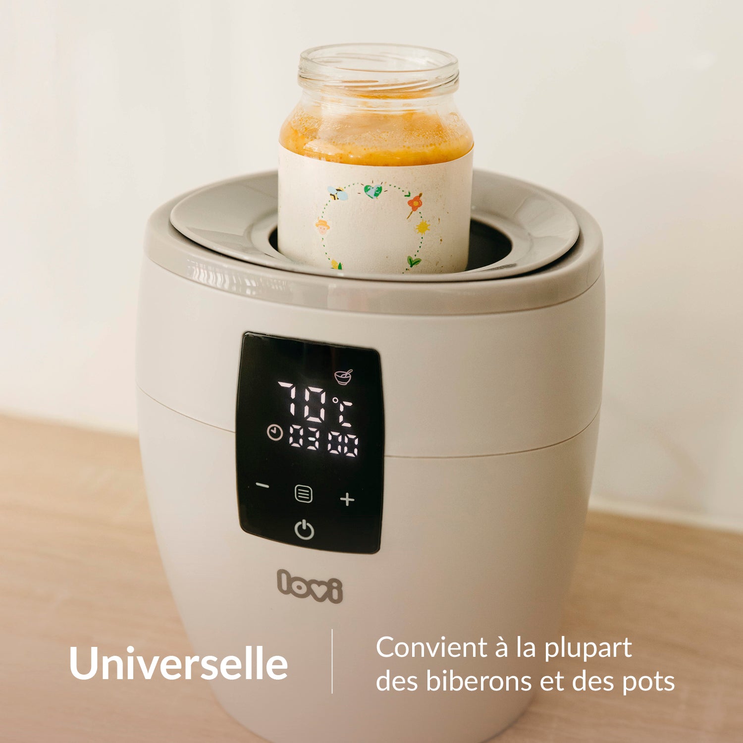 Convient à la plupart des biberons et des pots