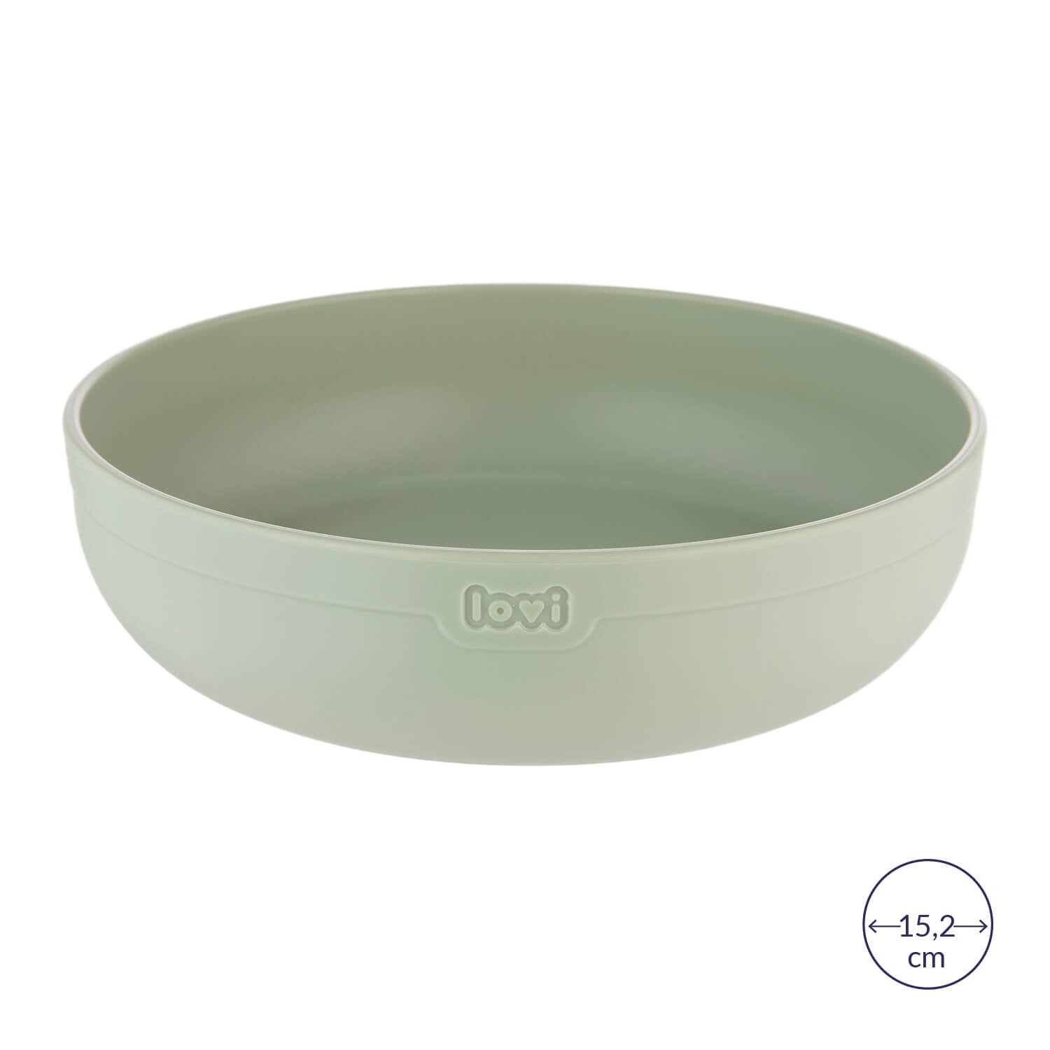 Bol moyen de la set repas bébé en pistache, diamètre 15,2 cm