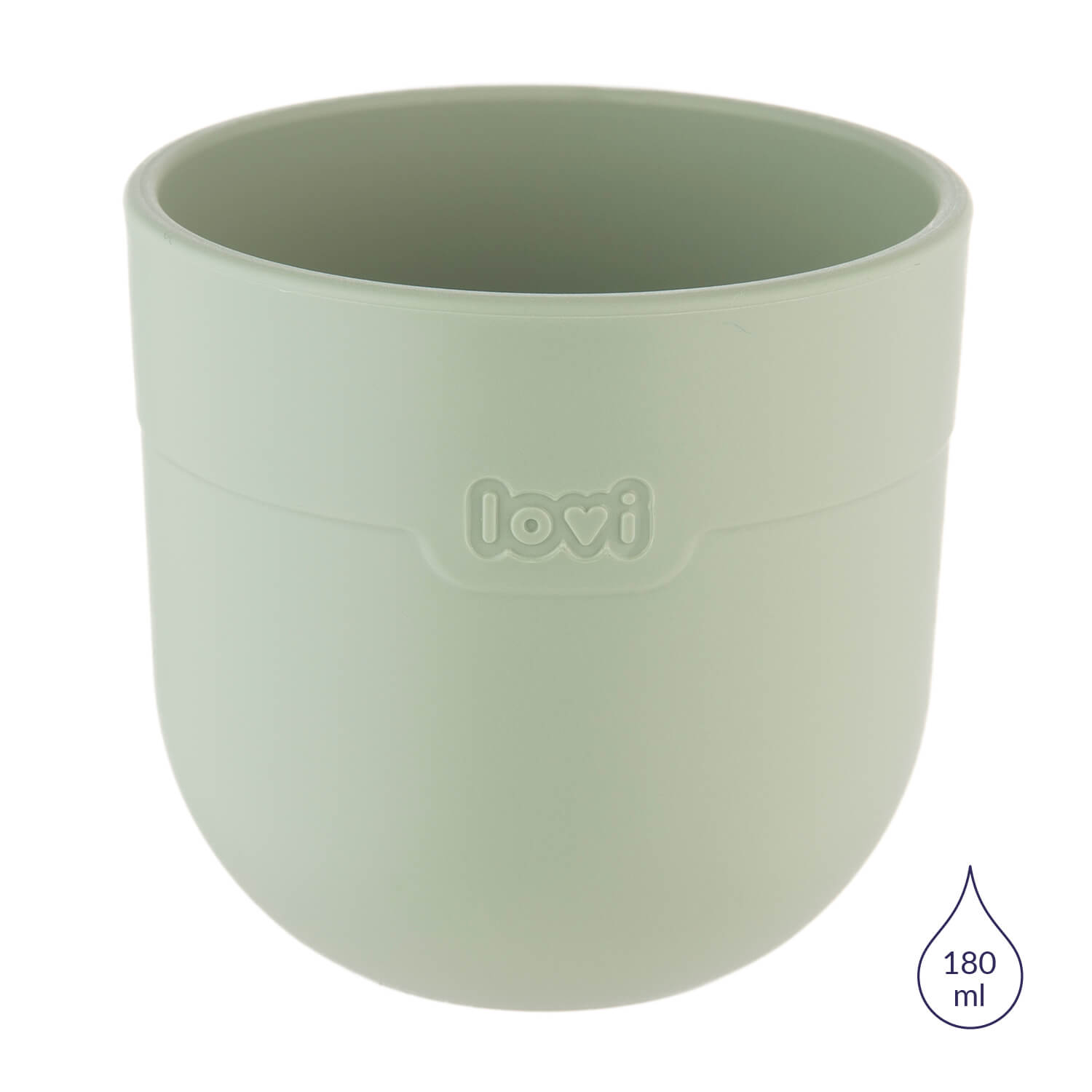 Petite tasse du set repas bébé en pistache, capacité 180 ml