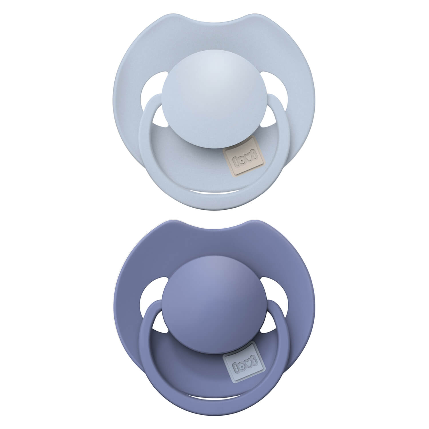 2 Sucettes dynamiques Prime dans les couleurs baby blue et blue