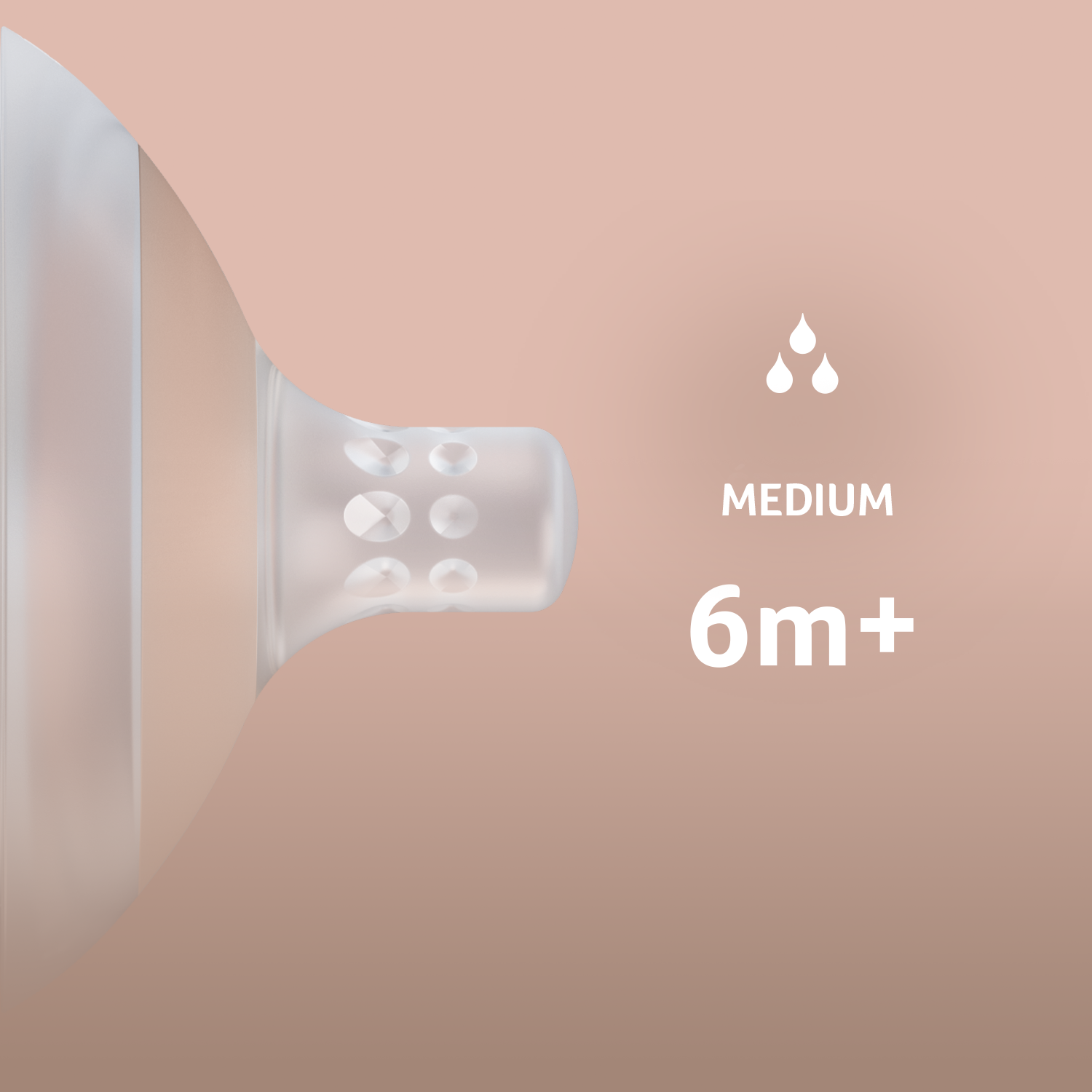 Tétine Mammafeel Medium 6m+ Difrax LOVI en silicone doux pour un rythme de succion adapté aux nourrissons plus âgés.