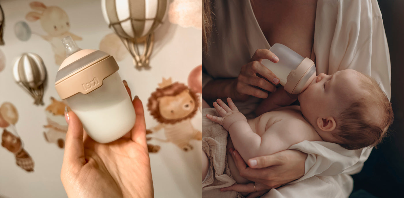 Bébé refusant de téter, montrant des signes de frustration pendant l'allaitement