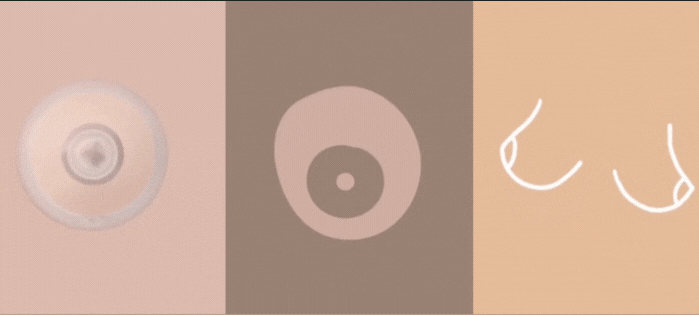 Illustration animée expliquant la production de lait et la prise du sein