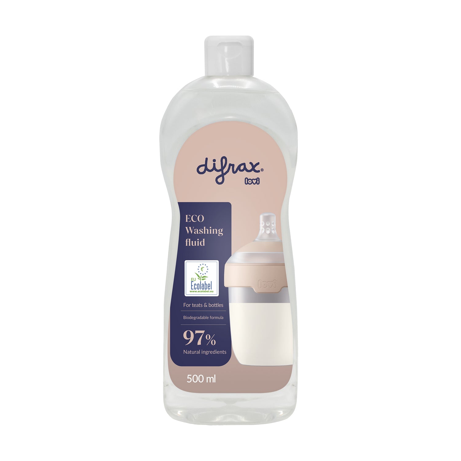 Liquide vaisselle ECO 500 ml – nettoyant naturel pour biberons et accessoires bébé