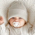 Bébé avec sucette Difrax LOVI Prime duopack 0-6 mois en Coconut / Pistachio, soutient le réflexe naturel de succion, sans BPA et sûr pour les jeunes enfants