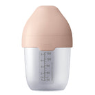 Difrax LOVI Biberon Mammafeel 150 ml de l’ensemble de luxe pour bébé nude – embout en silicone doux pour une alimentation naturelle et confortable.