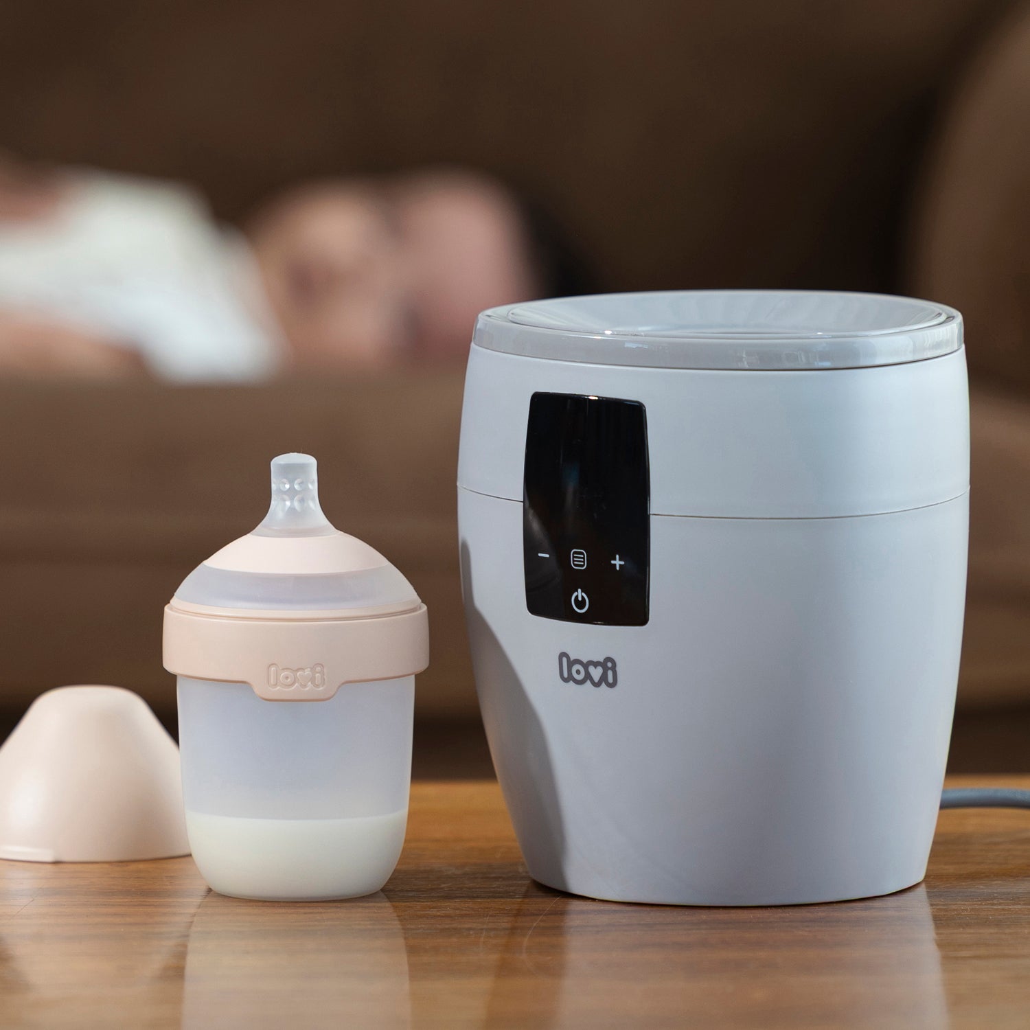 Mammafeel Biberon et chauffe-biberon Difrax LOVI en ambiance, préparation facile du lait.