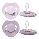 Difrax LOVI Prime sucette duopack 0-6 mois en Lilac / Violet, soutient le réflexe naturel de succion, sans BPA et sûr pour les jeunes enfants