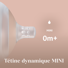 Tétine Mini Difrax LOVI (0m+) de la Set Grandir Ensemble – embout en silicone doux pour une alimentation naturelle et confortable.