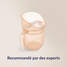 Illustration du gobelet avec le texte : « Recommandé par les experts. »