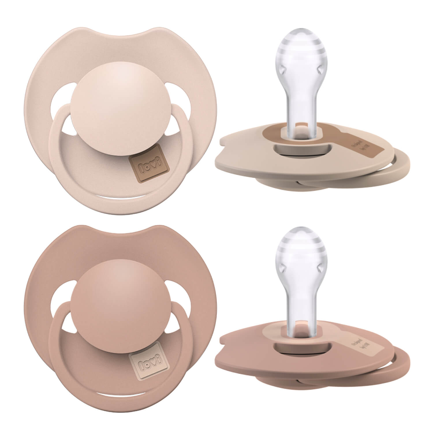Les 2 sucettes Dynamic Prime nude blush avec la technologie des tétines Dynamic