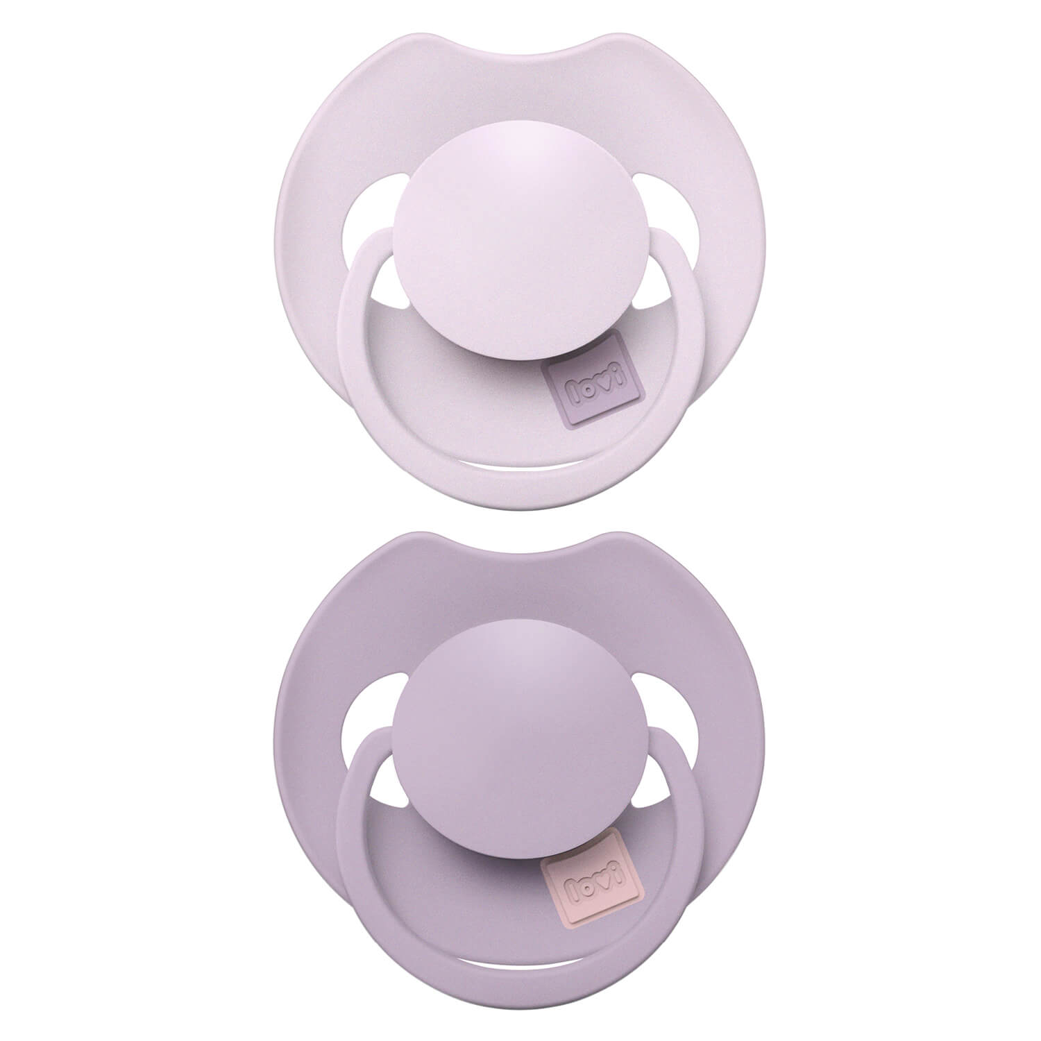 2 Sucettes dynamiques Prime dans les couleurs lila et violet